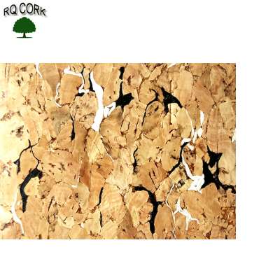 RQ CORK China Cork Leather Fabric with PU Backing